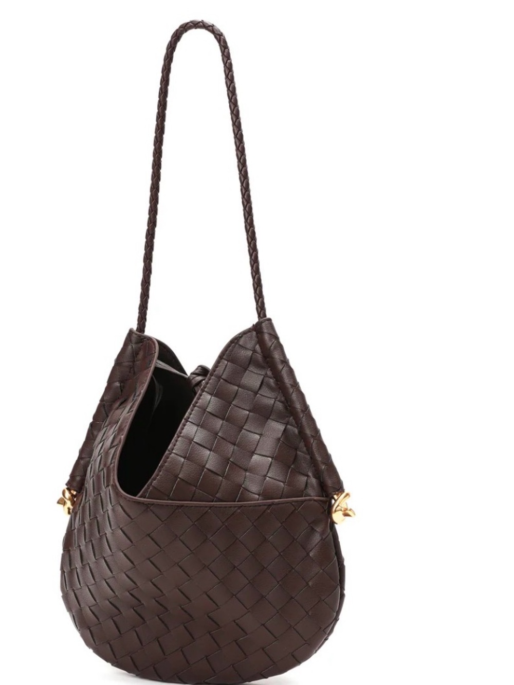 Tiffany & Fred Woven Leather Hobo/Shoulder Bag W Pochette